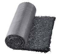 VEVOR Pacciamatura in Gomma per Giardinaggio da 2,44 x 0,56 m Tappetino in Pacciamatura in Gomma Riciclata, Percorso in Gomma Permanente, per Piante, Verdure e Barriera per Giardini Fioriti, Nero