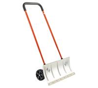 VEVOR Pala da Neve con Ruote da 61 cm con Lama Angolata Bidirezionale e Manico Regolabile a 90 Gradi, Pale Invernali in Metallo, Strumento Portatile per Rimozione della Neve per Vialetti e Giardini