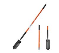 VEVOR Pala Trincea, Lunghezza 1425 mm, Scavatrice da Trincea Stretta con Manico in Fibra di Vetro e Impugnatura Antiscivolo, per Giardinaggio, Edilizia, Scavi e Rimozione della Neve