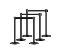 VEVOR Paletti per Barriera 6 PZ Supporto per Barriera in Acciaio al Carbonio
