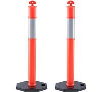 VEVOR Paletti Stradali Segnalazione Base Riempibile 2 Pz Arancione 430x430mm