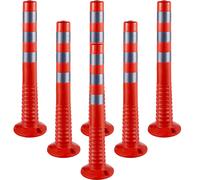 VEVOR Pali delineatori traffico Cono canalizzatore flessibile Pali a molla 6 pz
