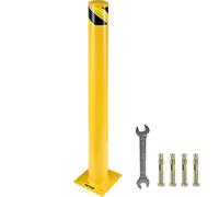 VEVOR Pali Sicurezza 48"x4.5" Dissuasore di Barriera di Sicurezza 4-1/2" OD 48" Altezza Barriera di Sicurezza con 4 Bulloni di Ancoraggio Gratuiti per Aree Sensibili al Traffico