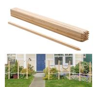 VEVOR Pali in Legno Duro per Recinzione, Picchetti da Giardino in Legno di Abete con Punta Affilata, 25 Pezzi 19,05 x 19,05 x 1219,2 mm, Pali di Recinzione Segnaletici per Confini di Cortili