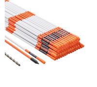 VEVOR Pali Marcatori per Passo Carrabile 100 Pezzi Asta Fibra di Vetro 121,5cm