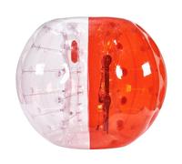 VEVOR Palla Gonfiabile Paraurti, Palla Antiurto per Gioco, 1 Pezzo, 1,2m x 1,03m, Palla Trasparente Gonfiabile, Palla per Rimbalzo a Bolle in PVC Attività all'Aperto, Palla Paraurti Gonfiabile Rosso