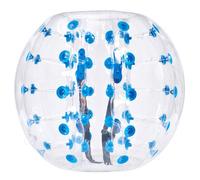 VEVOR Bump Ball Bumper Gonfiabile 1 pezzo 1,2 m x 1,03 m, palla di collisione umana, pallina in PVC per attività all'aperto, trasparente + pois blu gonfiabile, pallina