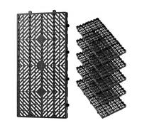 VEVOR Pallet in Plastica, Set da 6 Pallet, Pedane in Plastica Impilabili e Impermeabili con Griglia Traspirante, per Cantine, Magazzini, Supermercati e Negozi, Uso Interno ed Esterno, 60 x 30 x 3 cm