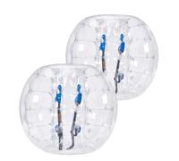 VEVOR Pallina Gonfiabile per Paraurti 2 Pezzi, Palline per Gioco Diametro 1,2 m per Adolescenti e Adulti, Palline a Bolle Gonfiabile Trasaprente in PVC Spessore 0,8 mm, Pallone Paraurti in PVC