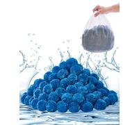 VEVOR Palline Filtranti per Piscina per Filtro a Sabbia, 0,68 kg, Materiale Filtrante in Fibra di Poliestere Blu Riutilizzabile con Sacchetto Lavaggio, per Piscina Acquario Vasca Piscina Fuori Terra