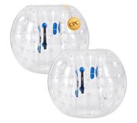 VEVOR Pallone Gonfiabile Trasparente da Gioco All'Aperto Set 2 pz Paraurti | Divertimento Sportivo per Giardino, Campeggio, Picnic, Parco, Prato, Palla da Sumo, con Punti Colorati, Diametro Esterno 1,5m