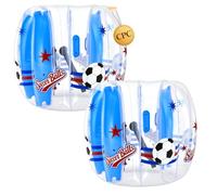 VEVOR Pallone Gonfiabile Trasparente Diametro Esterno 1,2 m Altezza 0,92 m | Divertimento Sportivo per Giardino, Campeggio, Parco, Prato, Palla da Sumo, Set 2 pezzi, in PVC Rinforzato, Giochi di Squadra