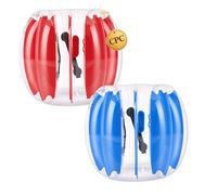 VEVOR Pallone Gonfiabile Trasparente per Bambini Altezza 0,9 m Blu Rosso