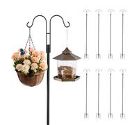 VEVOR Palo da Pastore Gancio Doppio per Mangiatoia per Uccelli 8 Pezzi 2345mm