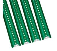 VEVOR Palo per Segnaletica in Ghisa 1,8 m Palo per Recinzione Fisso in Acciaio Resistente Verde 4 Pezzi, Segnale con Canale a U per Recinzione in Acciaio per Giardino, Fattoria, Incrocio di Traffico