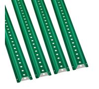 VEVOR Palo per Segnaletica in Ghisa 2,43 m Palo per Recinzione Fisso in Acciaio Resistente Verde 4 Pezzi, Segnale con Canale a U per Recinzione in Acciaio per Giardino, Fattoria, Incrocio di Traffico