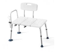 VEVOR Panca di Trasferimento per Vasca da Bagno, Sedile da Bagno con Bracciolo Schienale Carico max 180 kg, Panca per Trasferimento di 830 x 600 x 890 mm Doccia per Adulti Altezza Regolabile