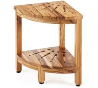 VEVOR Panca Doccia Angolare in Teak 305 x 305 x 430 mm in Legno di Teak