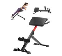 VEVOR Panca Iperestensione Sedia Romana, Macchina di Estensione Regolabile 113 kg, Attrezzatura per Muscoli Posteriori della Coscia, Parte Addominale, Panca per Allenamento Palestra Domestica