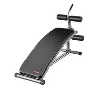 VEVOR Panca per Addominali, Panca Curva con Impugnatura per Crunch Inverso, con 6 Altezze Regolabili, Acciaio Resistente, Capacità di 272 kg per Allenamenti della Forza in Palestra a Casa