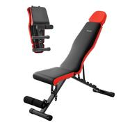 VEVOR Panca pesi Stabile e Resistente per Allenamento Completo del Corpo, Panca Regolabile per Esercizi, Sit Up per Allenamento della Forza con Protezione Estesa per Testa Collo 300 kg