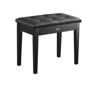 VEVOR Panca per Pianoforte 560 x 350 x 485 mm Sedia per Tastiera, Cuscino imbottito ad Alta Densità, Scomparto Portaoggetti per Libri di Musica, Sgabello per Libreria per Pianoforte, Carico 136 kg