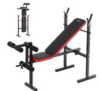 VEVOR Panca Pesi, Panca Pesi Regolabile Multifunzionale per Allenamento Completo del Corpo, Panca per Esercizi Sit Up da 172,3 kg in Palestra a Casa, Panca Piana con Piegatura e Regolazione Rapida