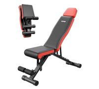 VEVOR Panca pesi Stabile e Resistente per Allenamento Completo del Corpo, Panca Regolabile per Esercizi, Sit Up per Allenamento della Forza con Protezione Estesa per Testa Collo 300 kg