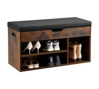VEVOR Panca Portascarpe con Cuscino 3 Scomparti Scarpieraa 805x305x445mm