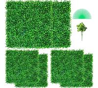 VEVOR Pannelli da Parete in Legno di Bosso Artificiale, 6 Pezzi, con Siepe di Bosso