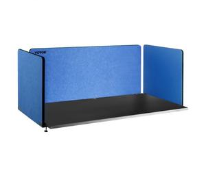VEVOR Pannelli Fonoassorbenti, 60'' 3 Pannelli Isolamento Acustico, Pannello Divisorio da Scrivania in Fibra di Poliestere, Blu Navy, Divisorio Acustico da Scrivania, per Uffici, Sale Conferenze
