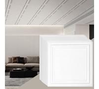 VEVOR Pannelli per Controsoffitto 503 x 503 mm Pannelli per Soffitto in Polistirene 16 Pezzi, Pannelli per Soffitto in Plastica Adesivi, Rivestimento per Soffitto per Seminterrato, Decorazione di Casa