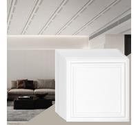 VEVOR Pannelli per Controsoffitto 503 x 503 mm Pannelli per Soffitto in Polistirolo 48 Pezzi, Pannelli per Soffitto in Plastica Adesivi, Rivestimento per Soffitto per Seminterrato, Decorazione di Casa