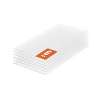 VEVOR Pannelli per Serre in Policarbonato per Tetti 6 Pezzi, 1210 x 605 x 4 mm, Coperture in Plastica Ondulata Impermeabile e Protetta dai Raggi UV, Lastre Trasparenti per Coperture Urti per Serre