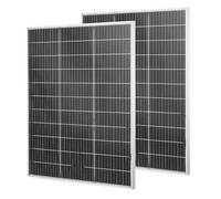 VEVOR Pannelli Solari Bifacciali 2 pezzi da 100 W, Modulo Fotovoltaico Monocristallino di Tipo N Pannello Solare con Uscita MC4 Telaio in Alluminio, Impermeabile IP67 per Auto, Barca, Camper
