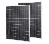 VEVOR Pannelli Solari Bifacciali 2 pezzi da 100 W, Modulo Fotovoltaico Monocristallino di Tipo N Pannello Solare con Uscita MC4 Telaio in Alluminio, Impermeabile IP67 per Auto, Barca, Camper