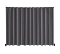 VEVOR Divisorio per Ambienti, Pannello Divisorio Portatile con Ruote, Supporto Divisorio per Tende, Divisorio Indipendente, Schermo per Privacy per Ufficio, Camera da Letto, Sala da Pranzo, Grigio