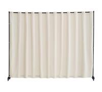 VEVOR Divisorio per Ambienti, Pannello Divisorio Portatile con Ruote, Supporto Divisorio per Tende, Divisorio Indipendente, Schermo per Privacy per Ufficio, Camera da Letto, Sala da Pranzo, Beige