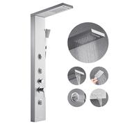 VEVOR Pannello Doccia Sistema a Torre Colonna in Acciaio Inox 3 Getti Corporei