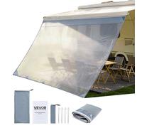 VEVOR Pannello Frontale per Tenda da Sole per Camper 2 x 3,3 m Parasole Frontale per Tenda da Sole da 3,5 m, Frangisole per Camper Roulotte da Campeggio Viaggio, Parete Laterale Protezione da Esterno