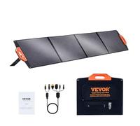 VEVOR Pannello Solare Monocristallino Portatile, Pannello Fotovoltaico Monocristallino ETFE Caricatore Pieghevole da 200 W, Pannello Solare Uscita MC4, Impermeabile IP67 per Camper Campeggio Viaggio