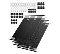 VEVOR Pannello Solare per Piscina in HDPE, 1235 x 3100 mm 4 Pezzi, Durevole Resistente Intemperie, con Accessori Completi, Aumenta Temperatura dell'Acqua, Piscina Fuori Terra e Interrata