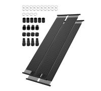 VEVOR Pannello Solare per Piscina in HDPE, 850 x 6100 mm 2 Pezzi, Durevole Resistente Intemperie, con Accessori Completi, Aumenta Temperatura dell'Acqua, Piscina Fuori Terra e Interrata