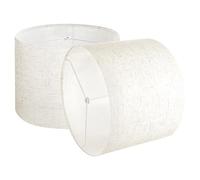 VEVOR Paralume a Tamburo 330 x 330 x 250 mm Dimensioni Medio, Paralume di Ricambio per Lampade da Tavolo, Lampada da Terra Lampadina a Sospensione, Copri Lampadine 2 Pezzi, Lino Chiaro