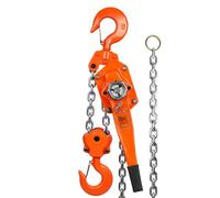 VEVOR Paranco a Leva Manuale Altezza di Sollevamento 5,8 m Capacità di Carico Max. da 6 Tonnellate Forza di Trazione 340 N, Paranco a Catena 5,8 m Manuale per Sollevamento 6 T in Acciaio al Carbonio