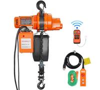 VEVOR Paranco a catena elettrico gru paranco a fune 6 m 998 kg wireless/cablato