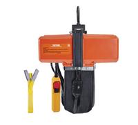 VEVOR Paranco elettrico a catena, Capacità carico max. 499 kg, Altezza sollevamento max. 4,5 m, 580 W, Carroponte monofase con catena G100, Telecomando cablato 3 m, per garage, officina, hotel