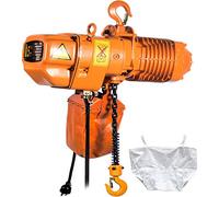 VEVOR Paranco Elettrico a Catena Fisso da 500 kg, Catena Singola G80, Altezza di Sollevamento 6 m, con Telecomando Wireless da 100 m e Telecomando Cablato da 4,5 m, Trifase per Fabbriche e Magazzini