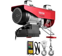 VEVOR Paranco Elettrico verricello elettrico con Telecomando Wireless 480W Sollevamento Cavo Telecomando Senza Fili Lega di Acciaio e Alluminio
