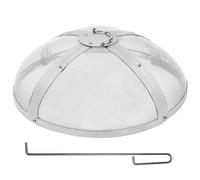 VEVOR Parascintille Rotondo per Braciere da 20", Copertura in Metallo in Acciaio Resistente Rinforzato, Coperchio per Braciere da Esterno, Coperture Rotonde con Maniglia ad Anello all'aperto Cortile